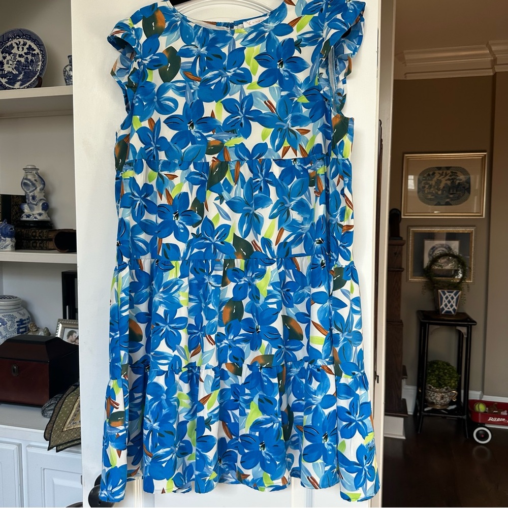 KIRUNDO - capped ruffle sleeve multi tiered boho dress